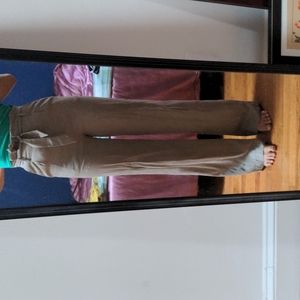 f21 Olive green wide leg high waist trousers